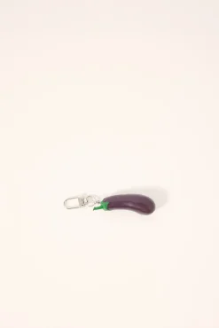 Eggplant Keyring Purple