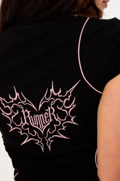 Electra Nano Tee Black/Pink