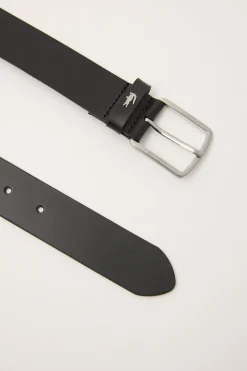 Elegance 35mm Plain Leather Belt Noir