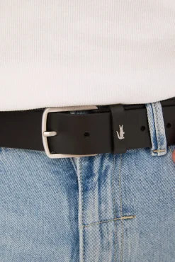 Elegance 35mm Plain Leather Belt Noir