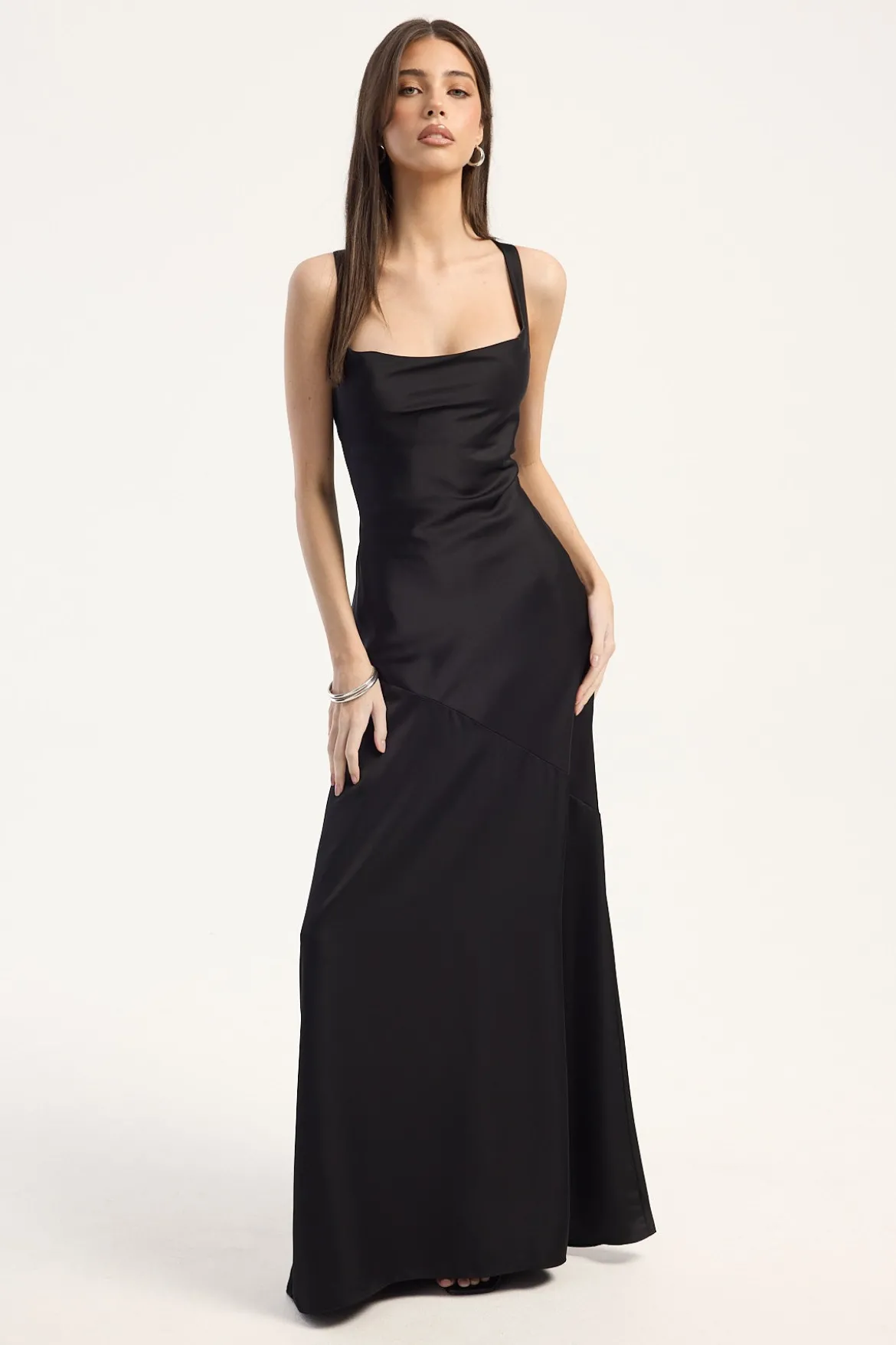 Ella Cowl Maxi Dress Black