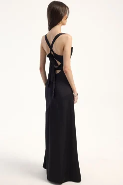 Ella Cowl Maxi Dress Black
