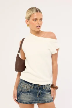 Ella Knit Top White