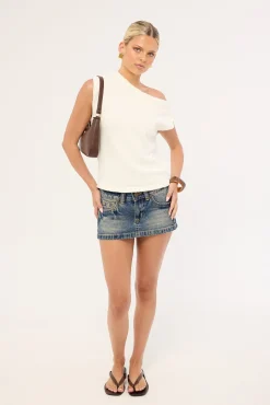 Ella Knit Top White