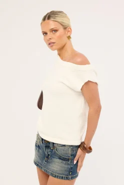 Ella Knit Top White