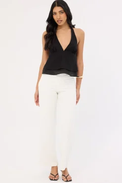 EllaMae Ruffle Top Black