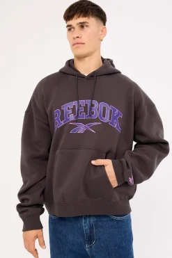 Ellis Varsity Hoody Washed Black