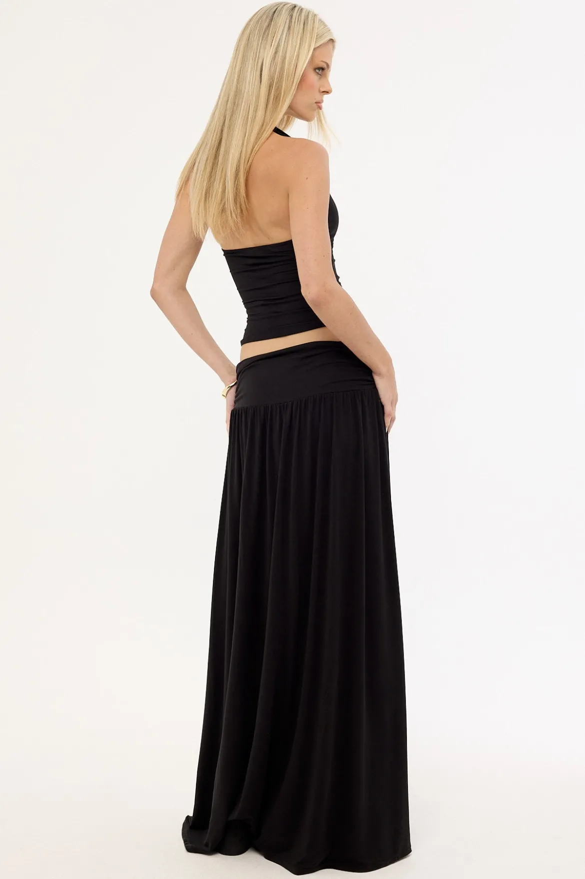 Ellison Jersey Maxi Skirt Black