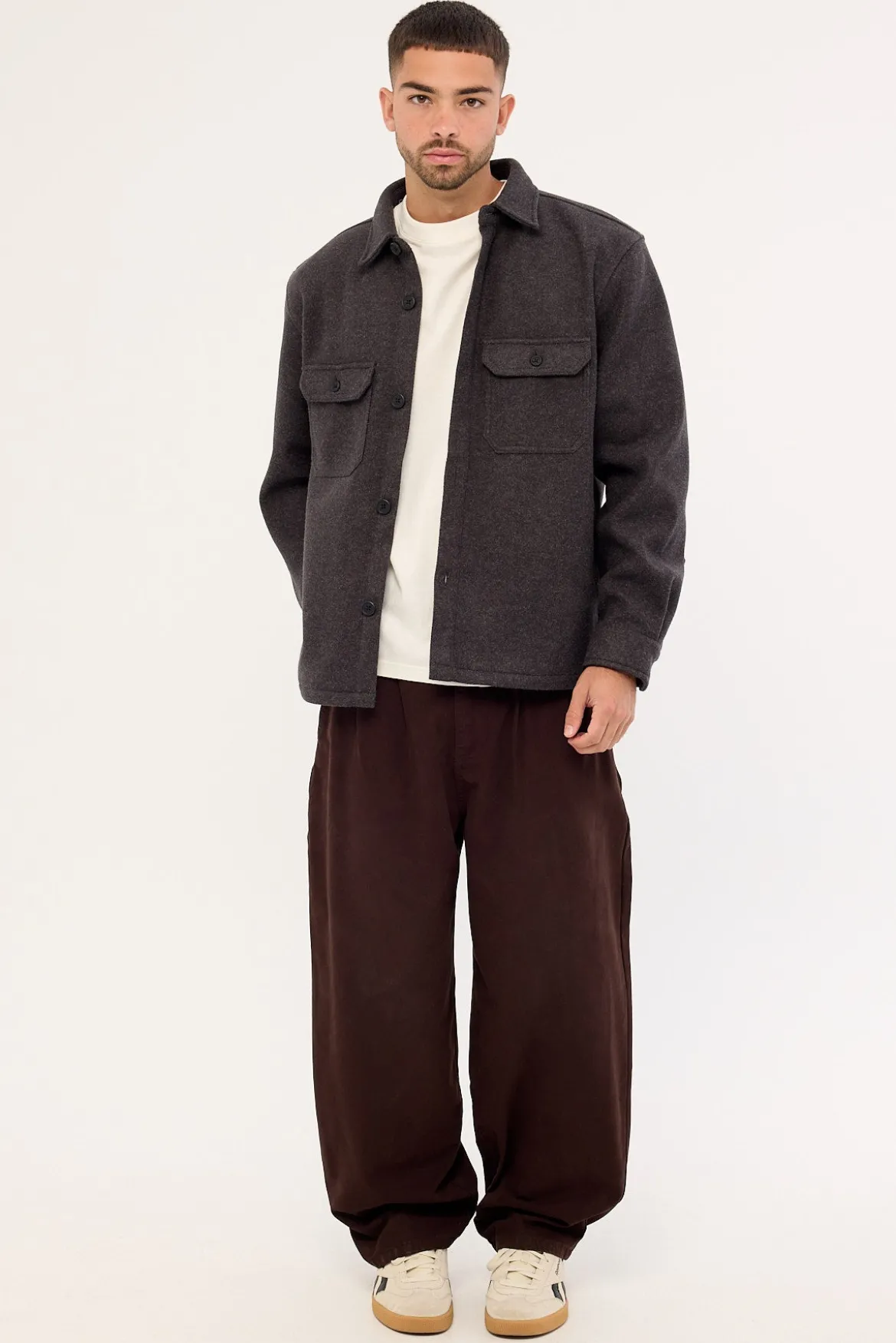 Elmer Heavyweight Overshirt Dark Grey