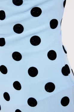 Eltazia Mini Dress Polka Spce Blue Black