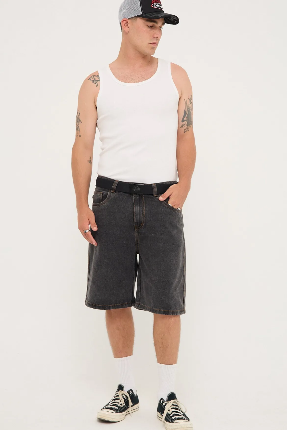 EMB Denim Standard Short Blue Denim