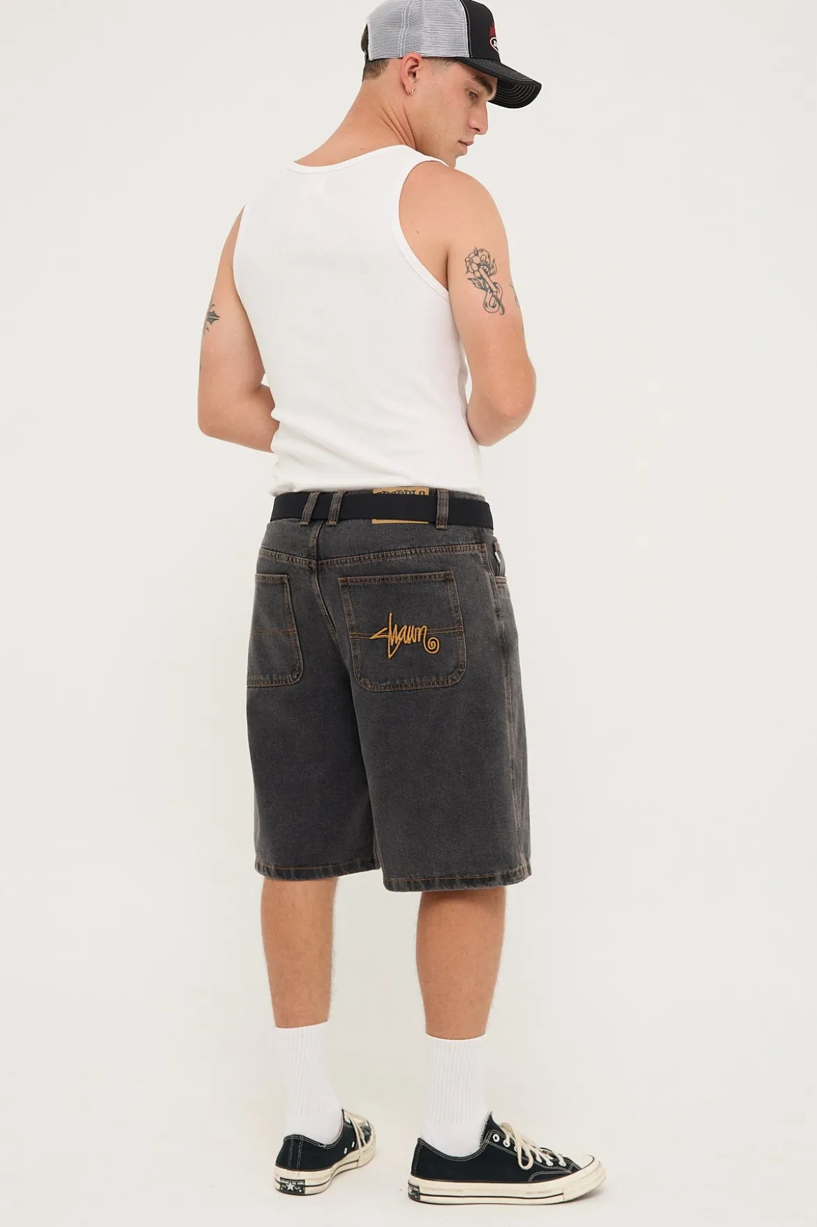 EMB Denim Standard Short Blue Denim