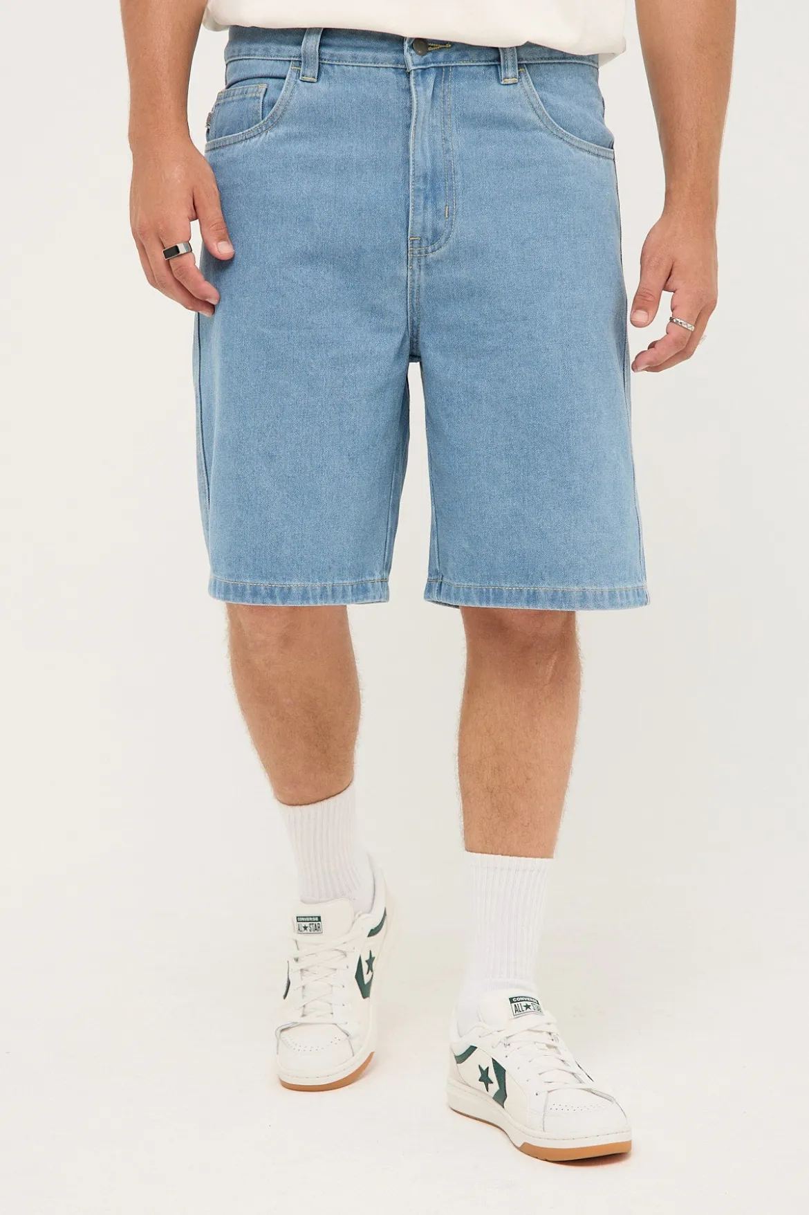 EMB Denim Standard Short Mid Blue