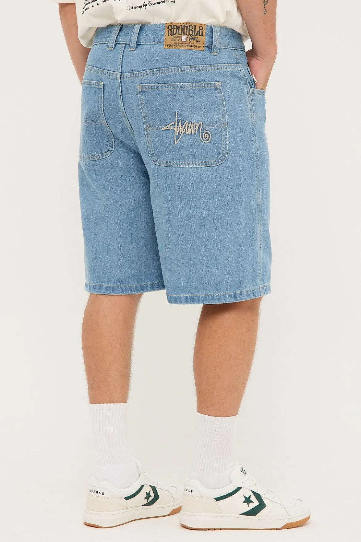 EMB Denim Standard Short Mid Blue