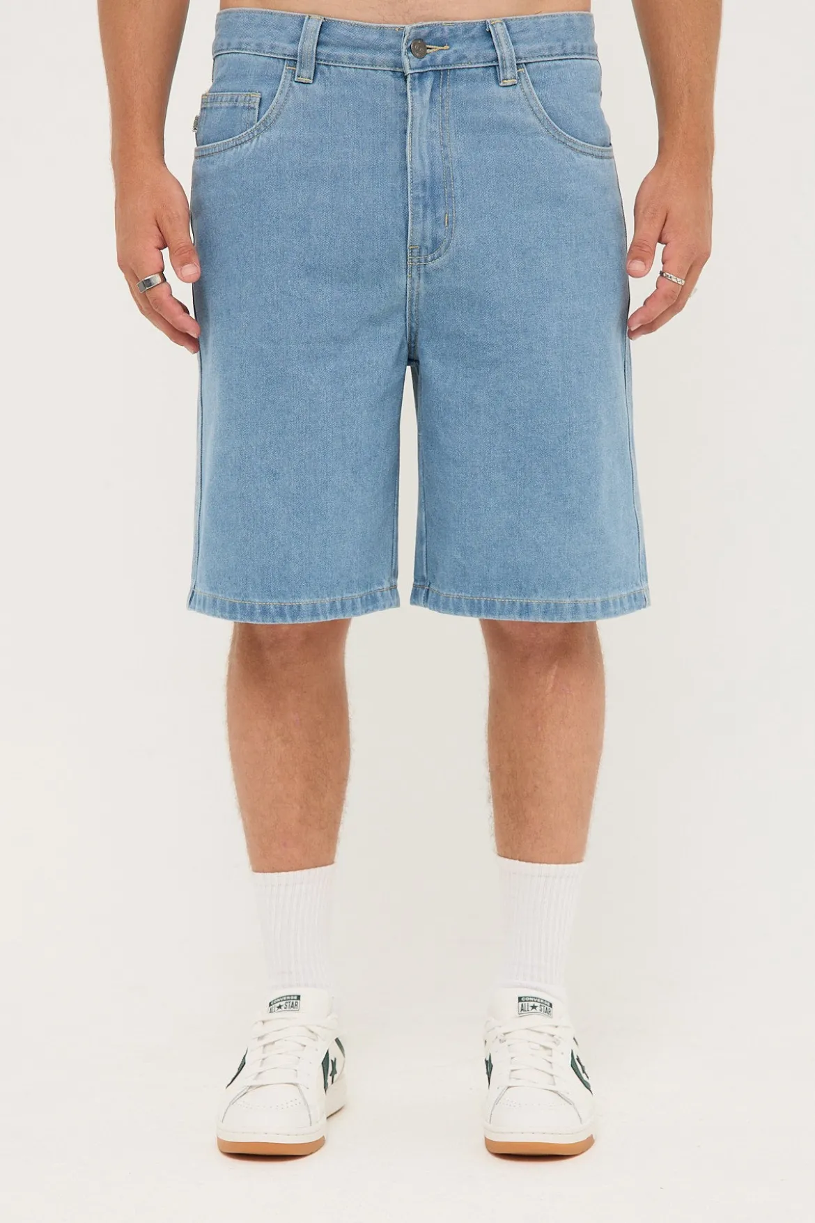 EMB Denim Standard Short Mid Blue