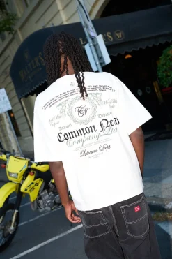 Emboss Heavyweight Slub Easy Tee Off White