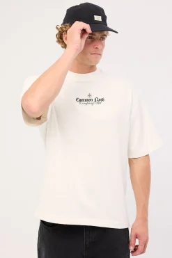 Emboss Heavyweight Slub Easy Tee Off White