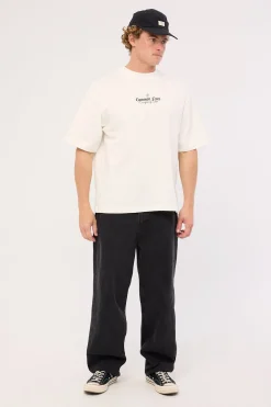 Emboss Heavyweight Slub Easy Tee Off White