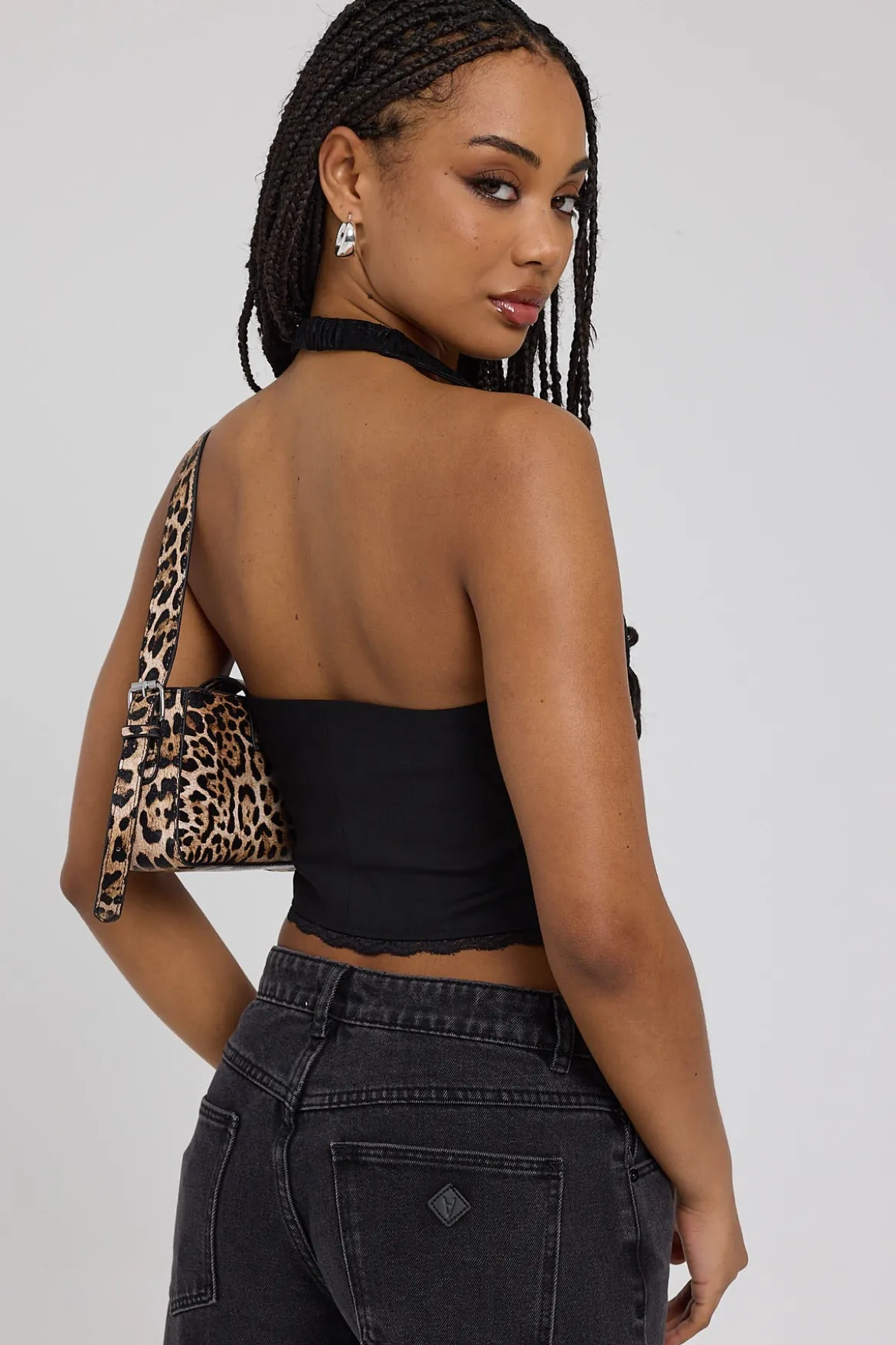 Emersyn Lace Corset Top Black