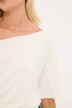 Emery Off Shoulder T-shirt White