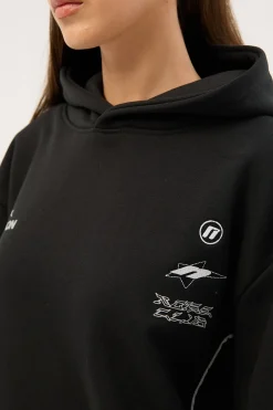 Empire Relaxed Hoodie Black