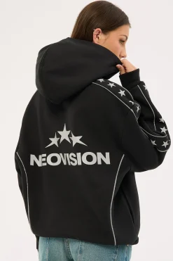 Empire Relaxed Hoodie Black