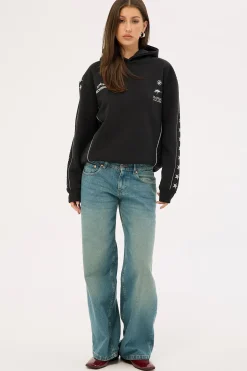 Empire Relaxed Hoodie Black