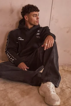 Empire Relaxed Hoodie Black