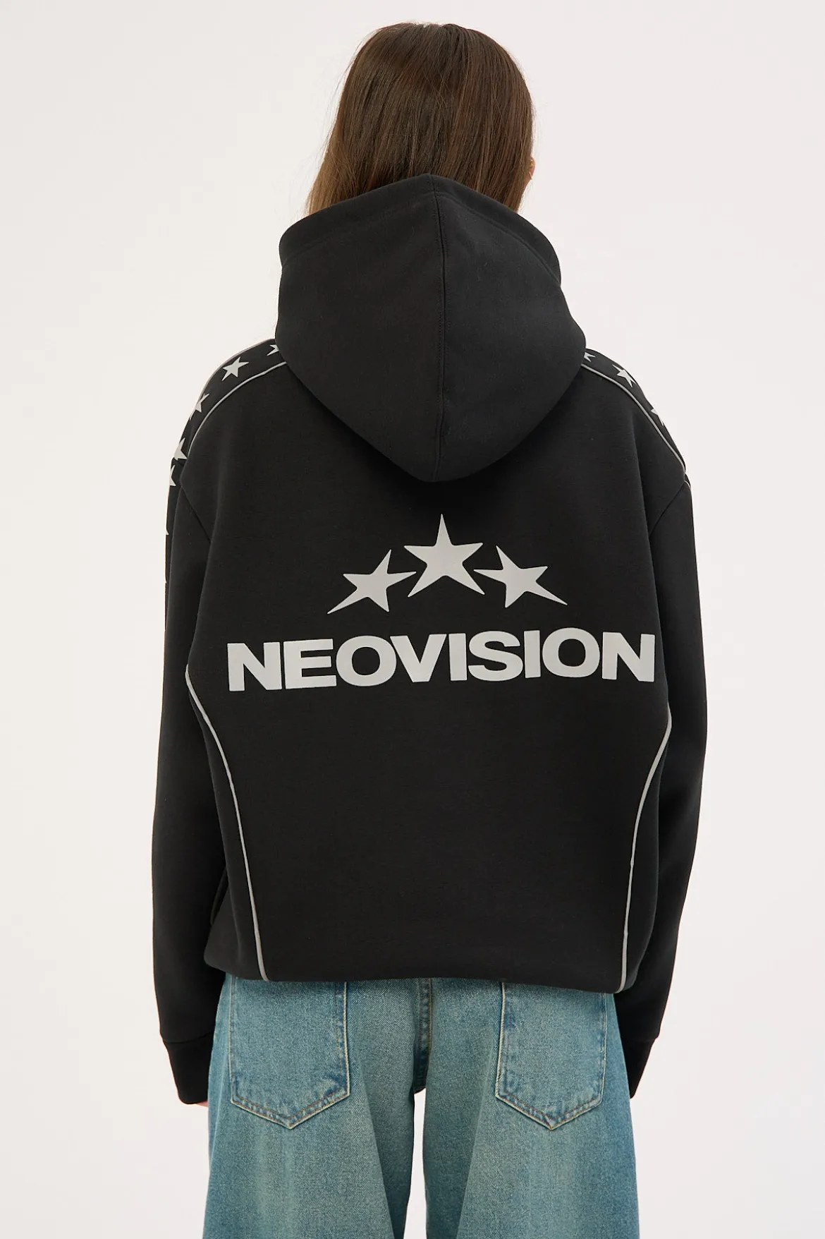 Empire Relaxed Hoodie Black
