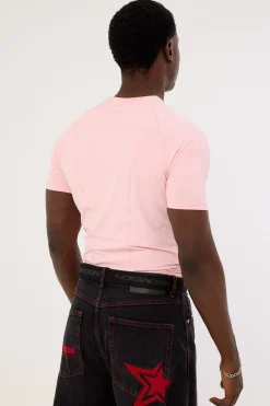 Encryption Slim Compression Tee Pink