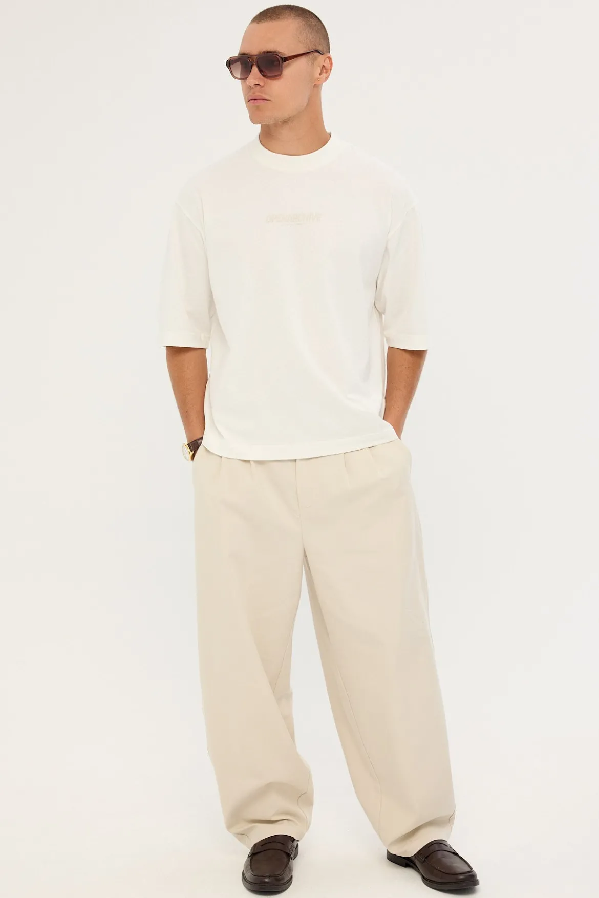 Enduro Organic Cropped Street Tee Off White