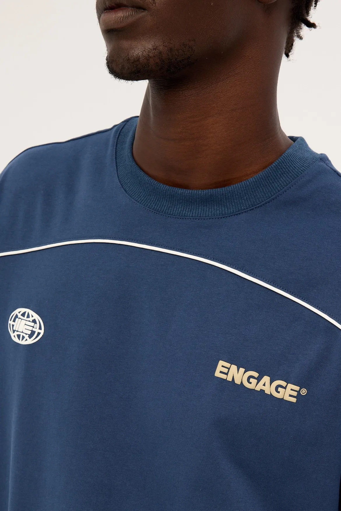 Engage Global Piping Tee Navy
