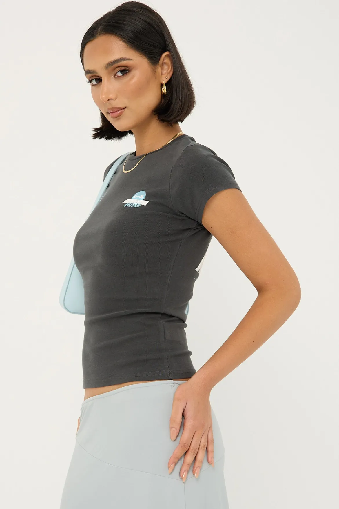 Enjin Baby Tee Washed Black