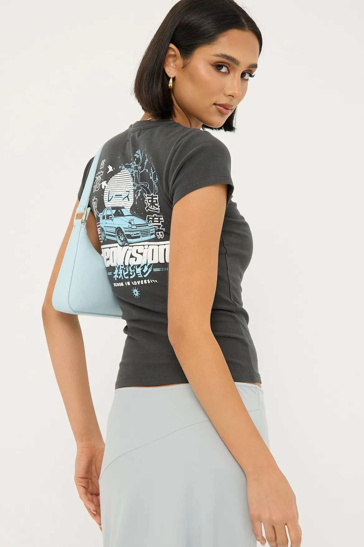 Enjin Baby Tee Washed Black