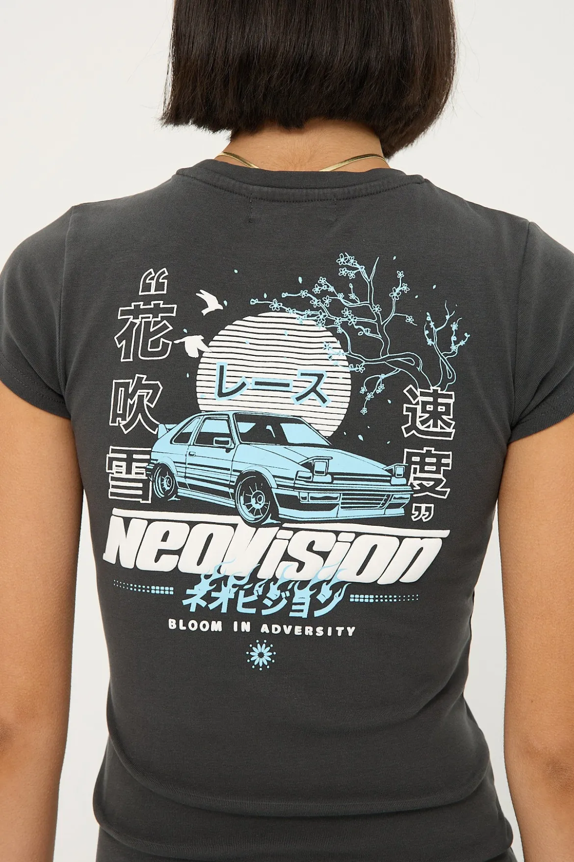 Enjin Baby Tee Washed Black