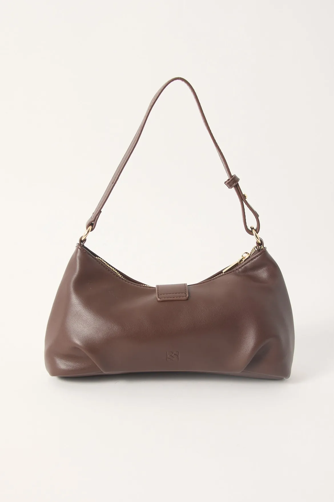 Enola Buckle Shoulder Bag Brown