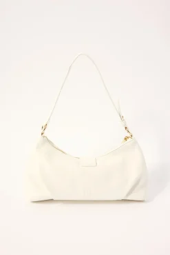 Enola Buckle Shoulder Bag White