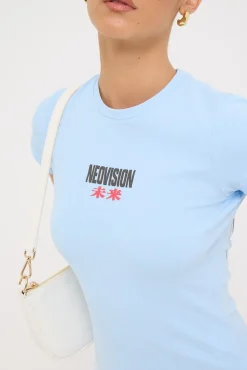 Entry Baby Tee Arctic Blue