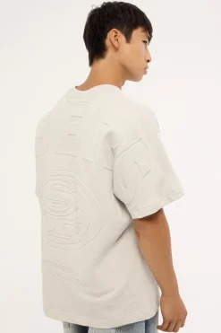 49ers Crest Loopback Tee Glacier Grey