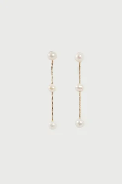 Esme Pearl Drop Earring Gold