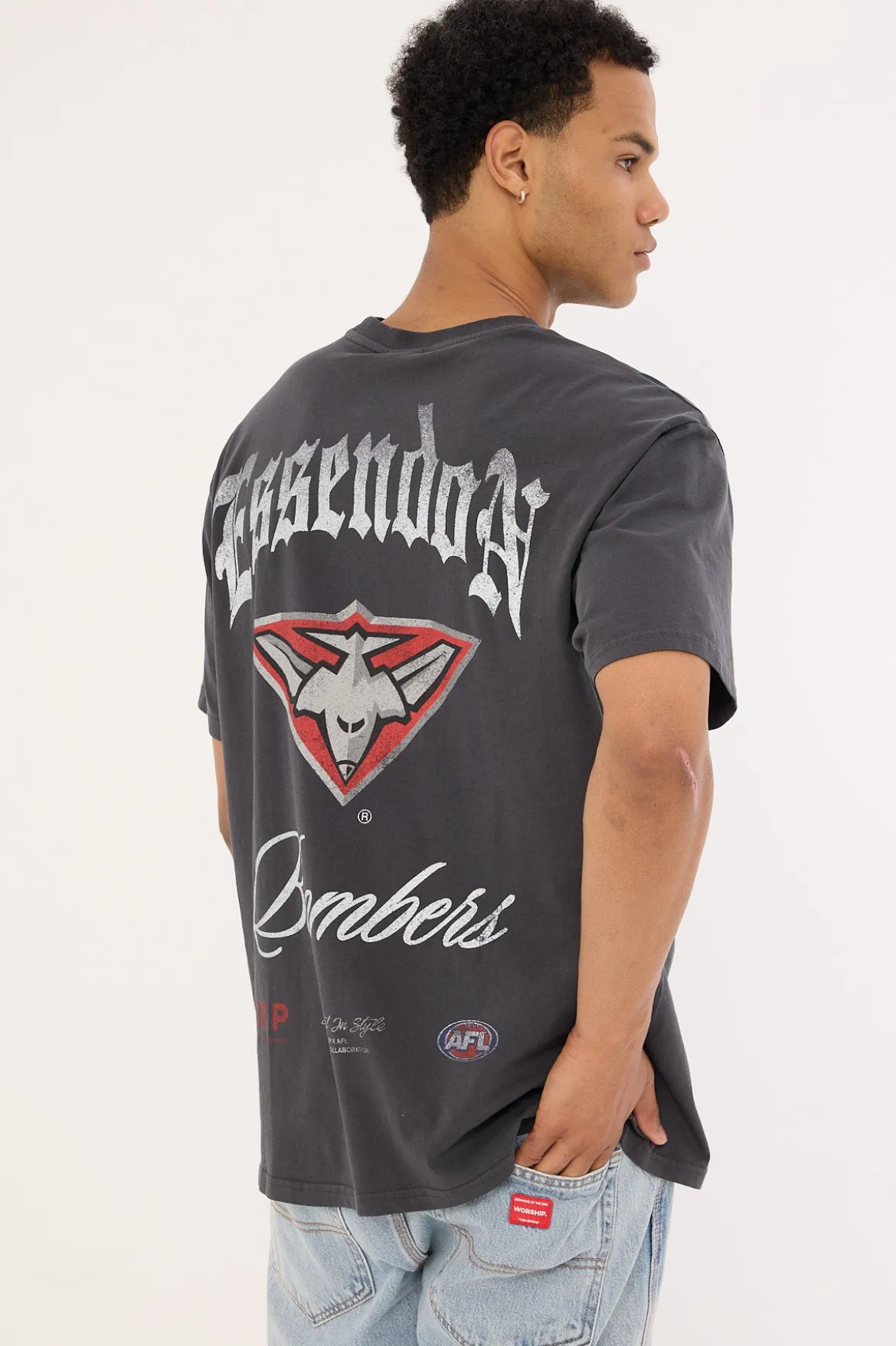 Essendon Vintage Goth Tee Pigment Asphalt