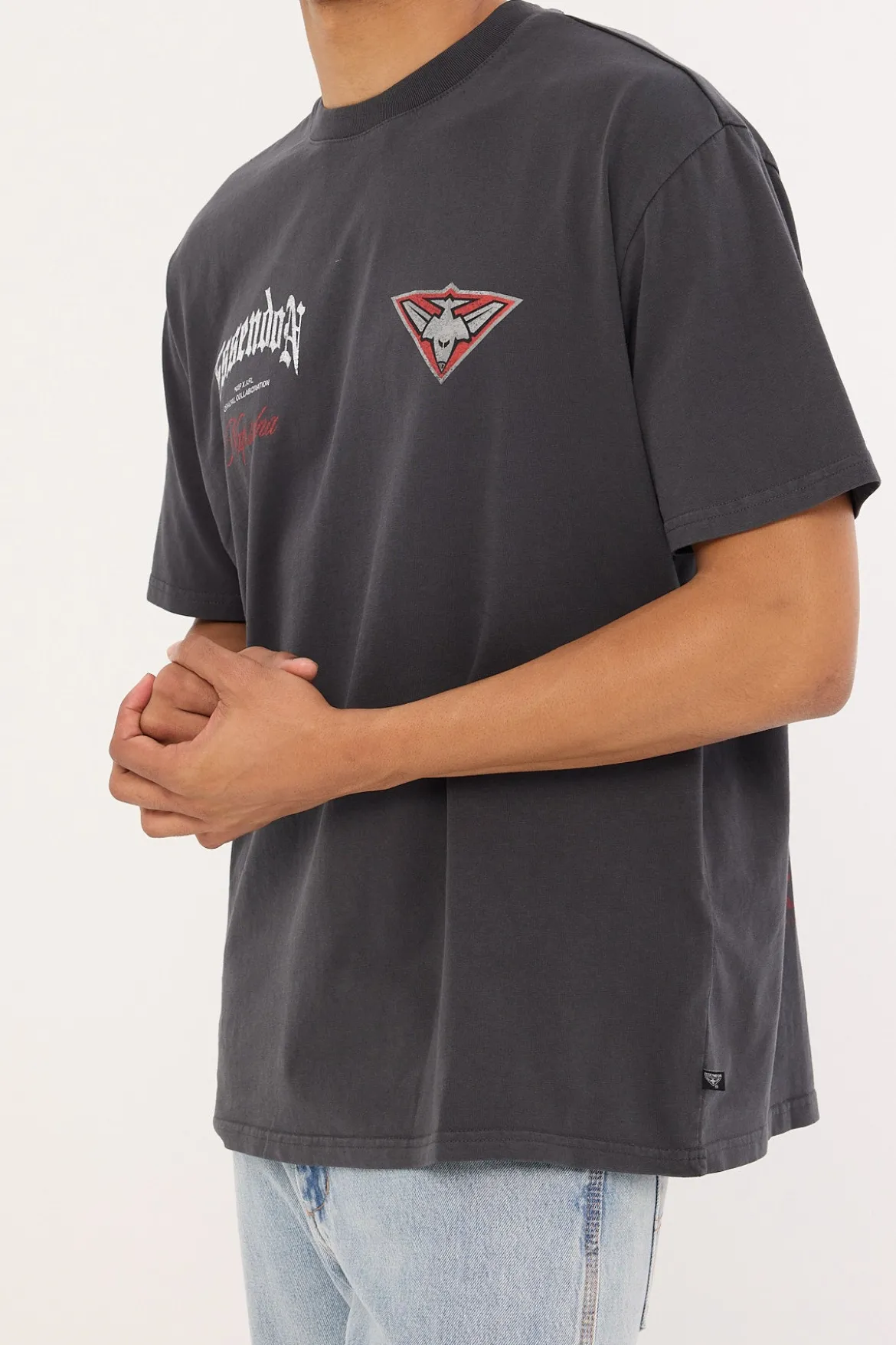 Essendon Vintage Goth Tee Pigment Asphalt