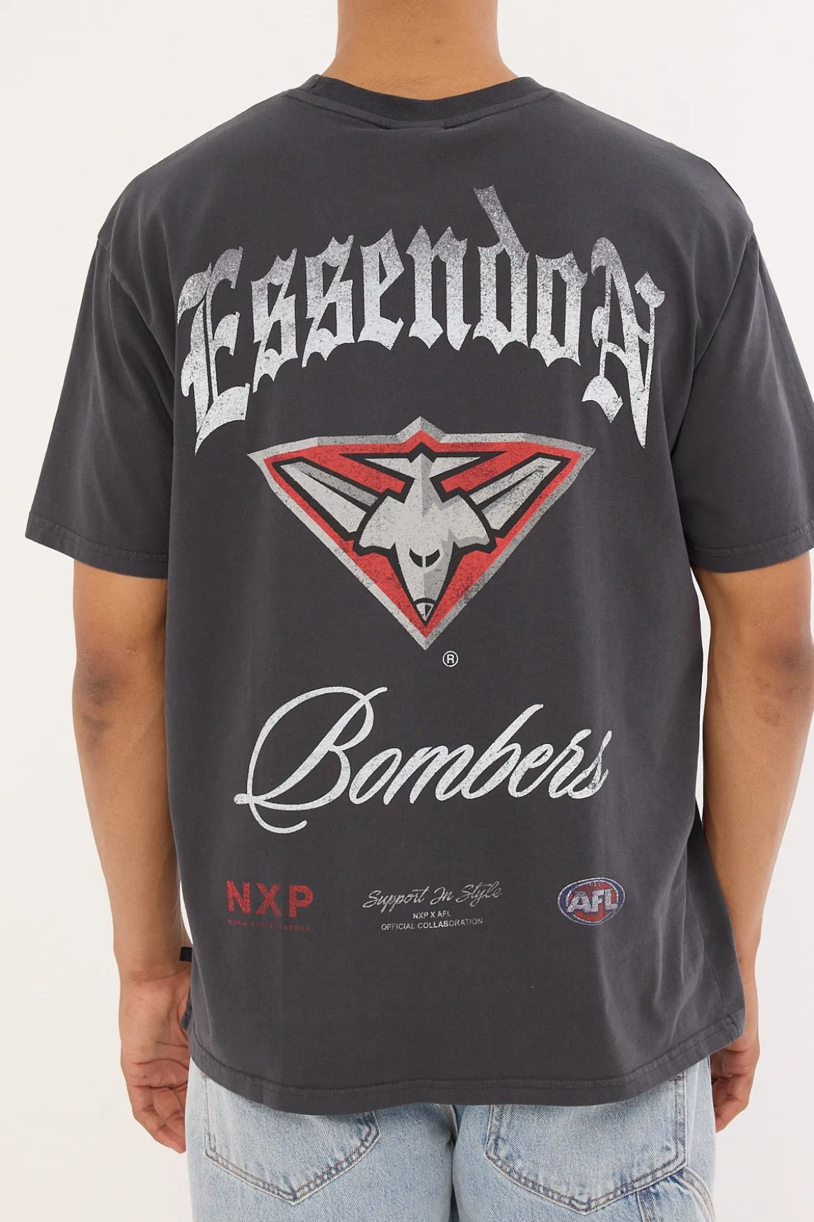 Essendon Vintage Goth Tee Pigment Asphalt