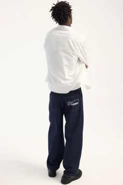 Essex Pleated Baggy Jean Rinsed Indigo
