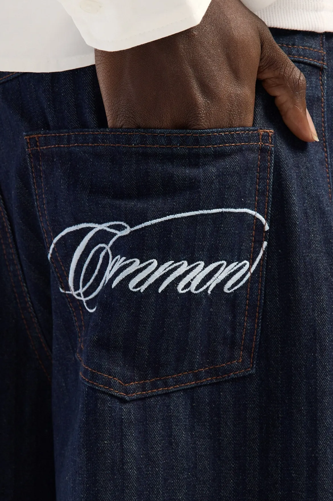 Essex Pleated Baggy Jean Rinsed Indigo