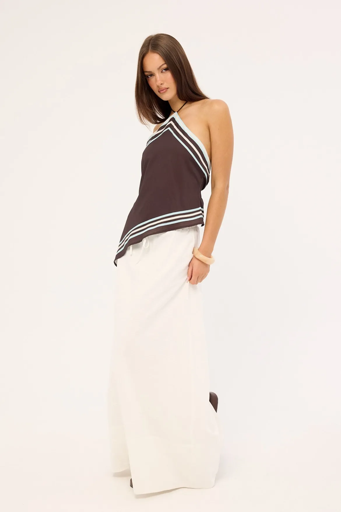 Estelle Maxi Skirt White