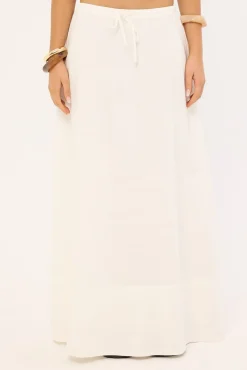 Estelle Maxi Skirt White