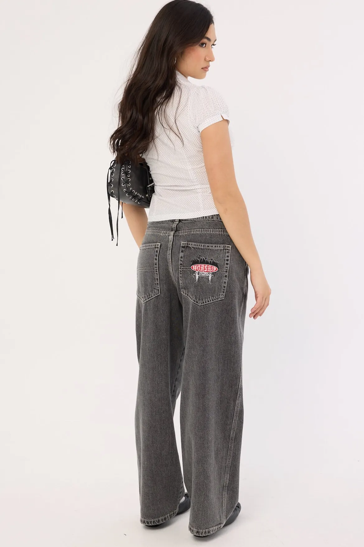Eternal Sloucher Jean Raged Grey Black