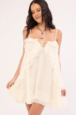 Ethereal Mini Dress Pearl