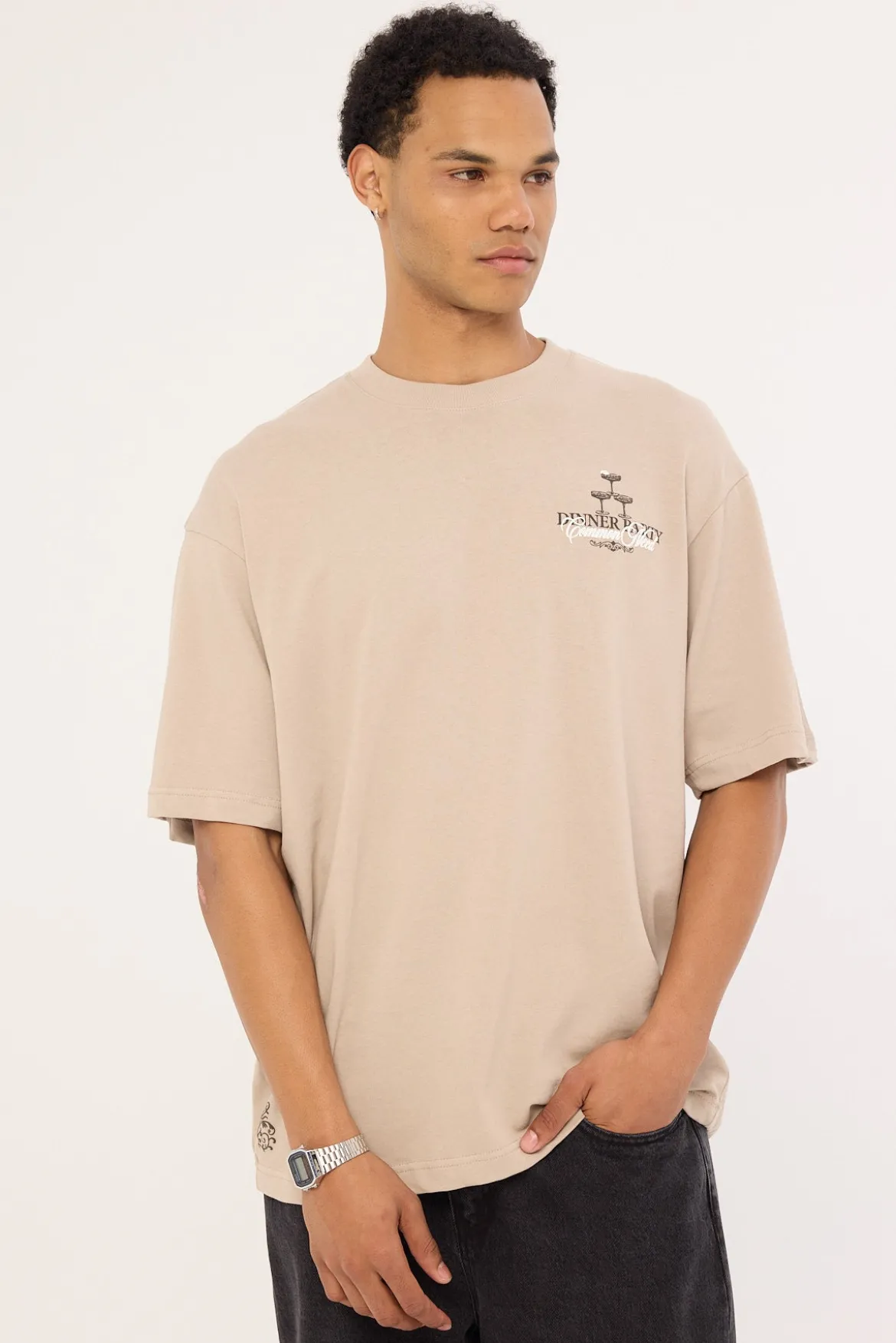 Etiquette Heavyweight Boxy Tee Granite